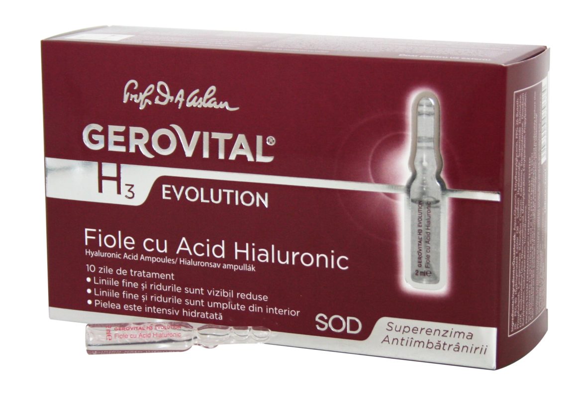 Hyaluronic Acid Ampoules Gerovital H3 Evolution